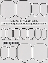 Дизайнерские наклейки для педикюра "Wraps P-00039" - StickersSpace — фото N1