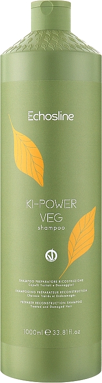 Відновлювальний шампунь для волосся - Echosline Ki-Power Veg Shampoo — фото N2