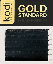 Парфумерія, косметика Накладні вії Gold Standart D 0.07 (6 рядів: 12 мм) - Kodi Professional