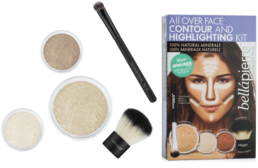 Набор для моделирования лица "Medium" - Bellapierre All Over Face Contour and Highlighting Kit "Medium"