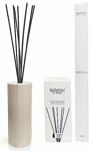 Аромадиффузор без наполнителя, белый - Millefiori Milano Air Design Cylinder — фото N1