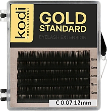 Парфумерія, косметика Накладні вії Gold Standart D 0.05 (6 рядів: 12 мм) - Kodi Professional