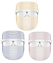 Светодиодная лед-маска для лица, 3 цвета - Eclat Skin London Ultimate Skin Treatment 3 Colour Led Mask — фото N2
