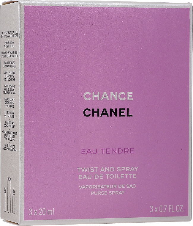 Chanel Chance Eau Tendre - Туалетная вода (сменный блок с футляром) — фото N2