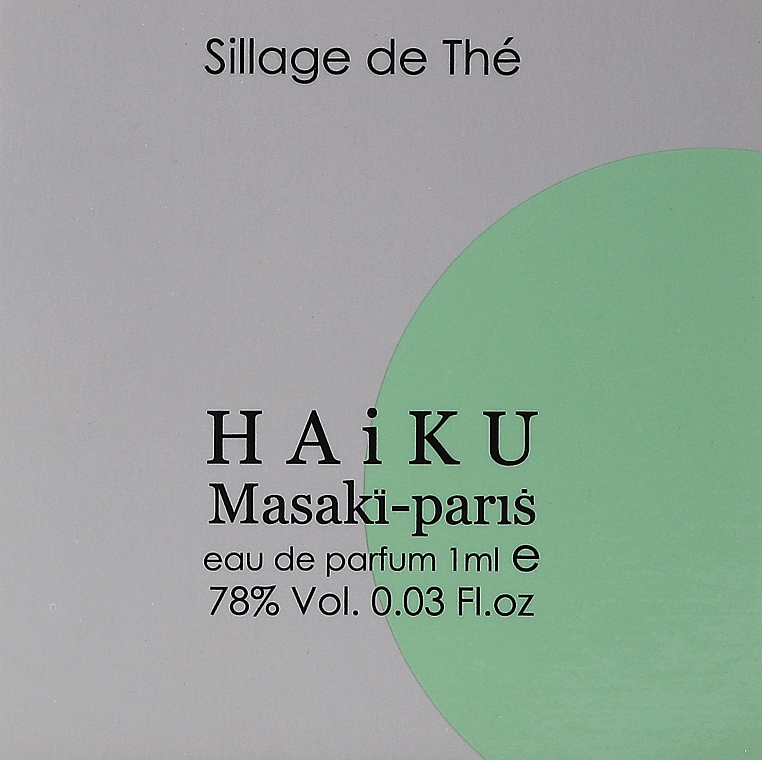 Masaki Matsushima Haiku Sillage de The - Парфюмированная вода (пробник) — фото N1