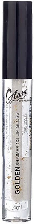 Блиск для губ з блискітками - Glam Of Sweden Golden Shimmering Lip Gloss — фото N1