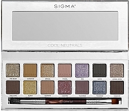 Палетка тіней для очей - Sigma Beauty Cool Neutrals Eyeshadow Palette — фото N1