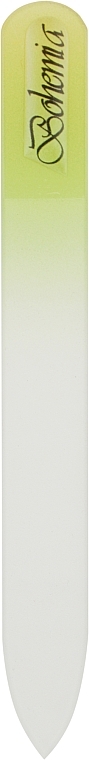 Пилочка хрустальная в чехле из кожи 99-1052, салатовая, 105мм - SPL — фото N1