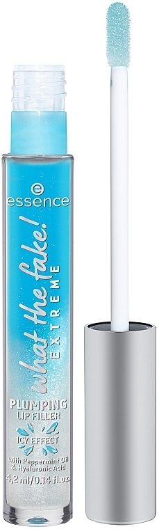 Блиск для губ з ефектом збільшення - Essence What The Fake! Extreme Plumping Lip Filler Ice Effect — фото N3