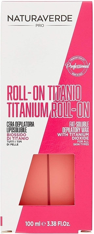 Воск для депиляции в картридже - Naturaverde Pro Titanium Roll-On Fat Soluble Depilatory Wax — фото N1