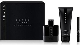 Духи, Парфюмерия, косметика Набор - Prada Luna Rossa Black (edp/100ml + edp/10ml + sh/gel/100ml )