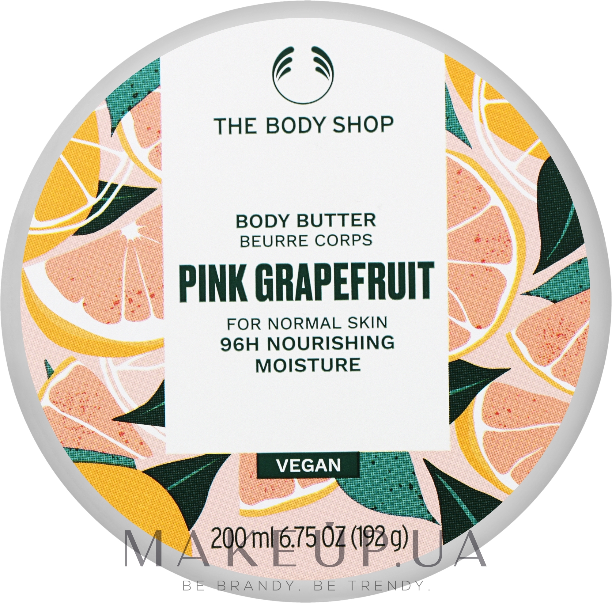 Масло для тела "Розовый грейпфрут" - The Body Shop Pink Grapefruit 96H Nourishing Moisture Body Butter — фото 200ml