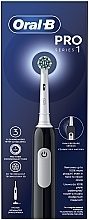Электрическая зубная щетка, с футляром, черная - Oral-B Pro 1 3D Cleaning Black — фото N2