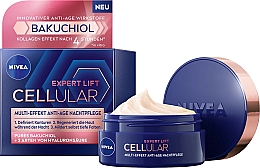 Парфумерія, косметика Нічний крем для обличчя - NIVEA Cellular Expert Lift Multi-Effekt Anti-Age Night Cream