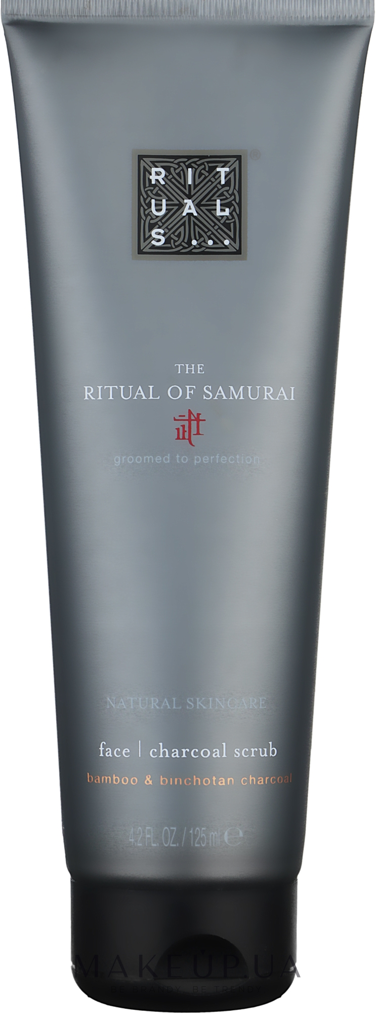Скраб для лица с древесным углём - Rituals The Ritual Of Samurai Charcoal Face Scrub  — фото 125ml