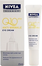 Крем для шкіри навколо очей антивіковий - NIVEA Q10 Plus Anti-wrinkle Eye Cream — фото N1