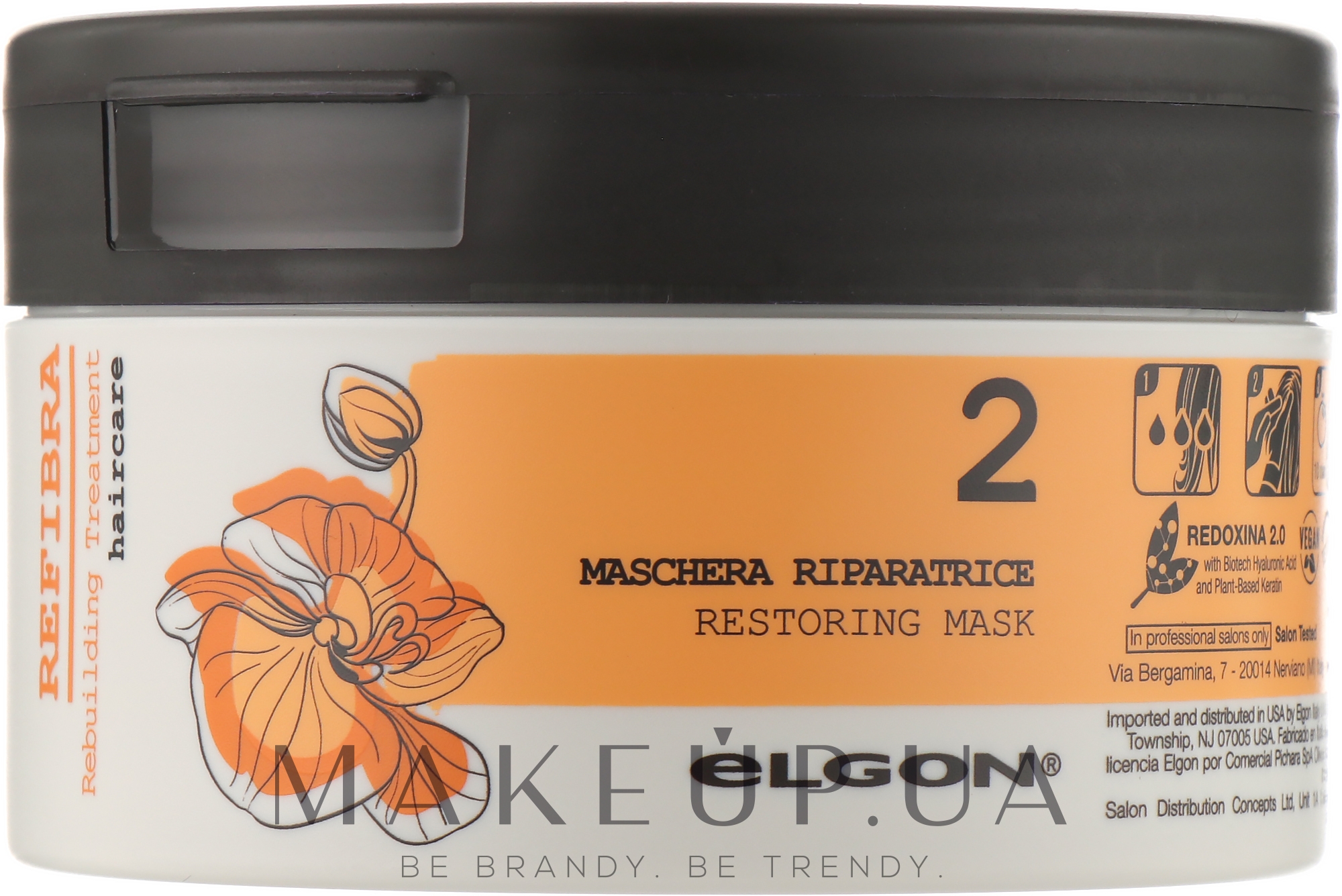 Маска для волосся "Інтенсивне відновлення" - Elgon Refibra Restoring Mask — фото 250ml