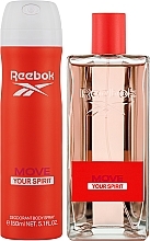 Reebok Move Your Spirit - Набір (edt/100ml + deo/150ml) — фото N2