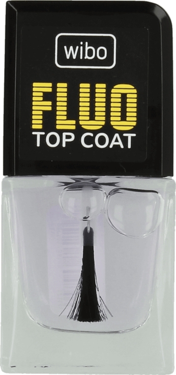 Покрытие для ногтей бесцветное - Wibo Fluo Top Coat — фото N1