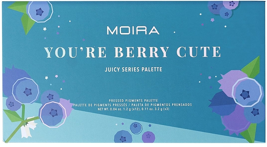 Палетка тіней для повік - Moira You're Berry Cute Pressed Pigments Palette — фото N2