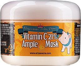 Маска для лица с витамином С разогревающая - Elizavecca Face Care Milky Piggy Vitamin C 21% Ample Mask — фото N1