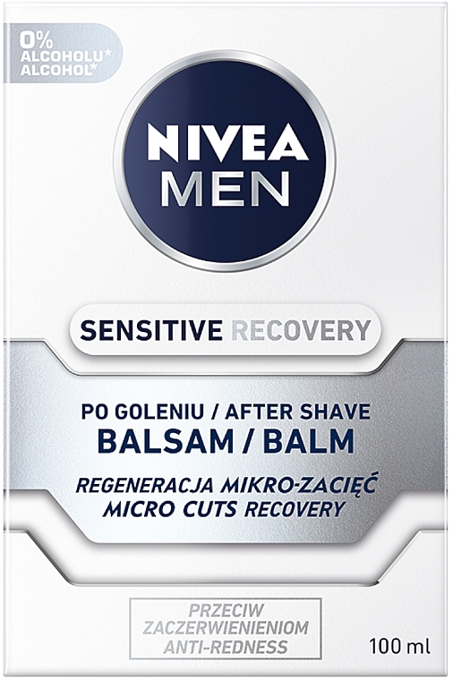 Набор - NIVEA MEN Sensitive Recovery (ash/balm/100ml + foam/200ml) — фото N4