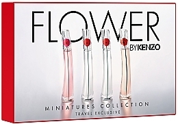 Духи, Парфюмерия, косметика Kenzo Flower Miniatures Collection Travel Exclusive - Набор (edp/4x4ml)