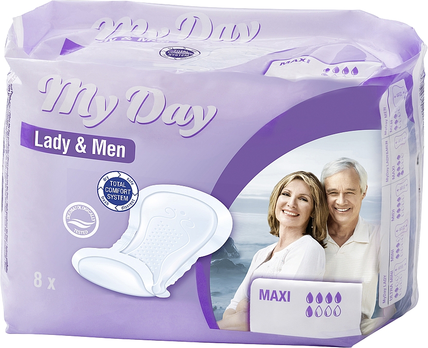 Прокладки женские при недержании, 8 шт. - My Day Incontinence Towel Maxi — фото N1