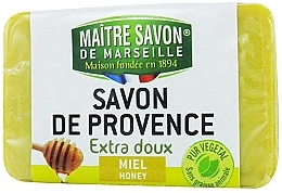 Мыло "Мед" - Maitre Savon De Marseille Savon De Provence Honey Soap Bar — фото N1