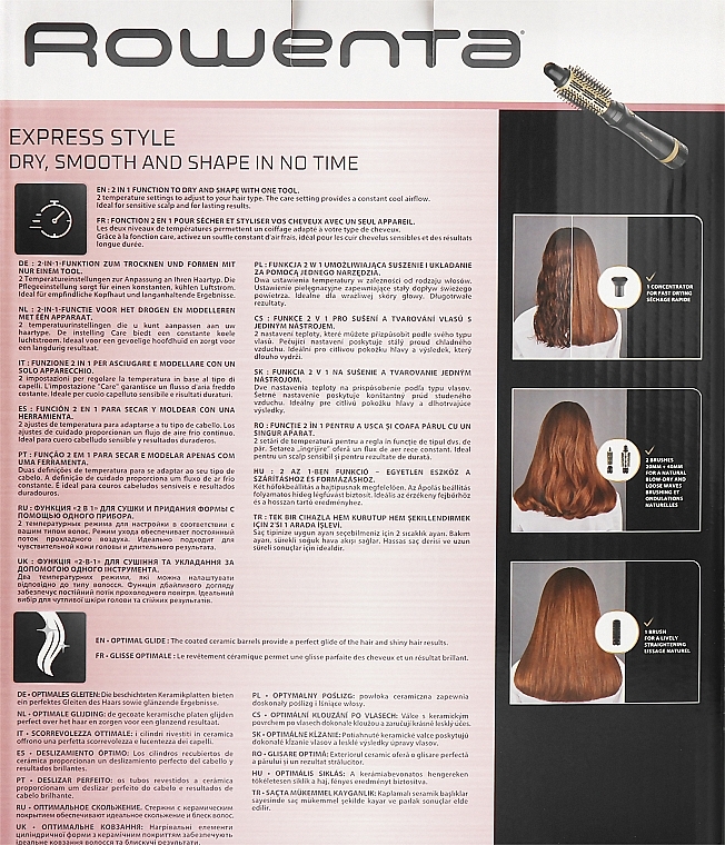 Фен-щітка для волосся - Rowenta Express Style CF6330F0 — фото N4
