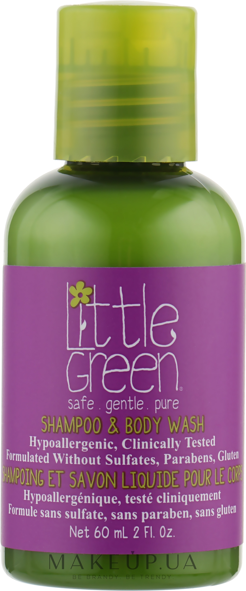 Дитячий шампунь і гель для волосся й тіла - Little Green Kids Shampoo & Body Wash — фото 60ml