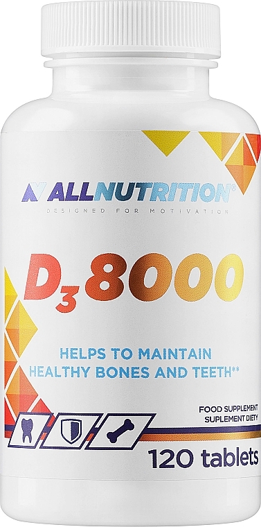 Вітамін D3 - AllNutrition Vitamin D3 8000 — фото N1