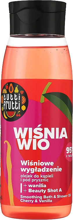 Разглаживающее масло для ванны и душа "Вишня и Ваниль" - Farmona Tutti Frutti Cherry And Vanilla