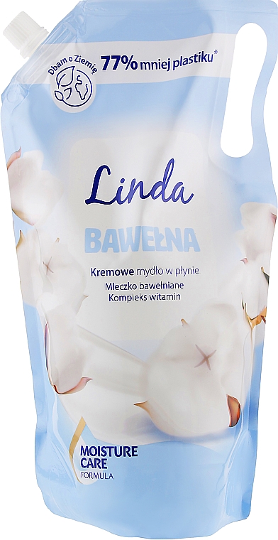 Жидкое крем-мыло для рук и тела "Хлопок" - Linda Cream Soap 