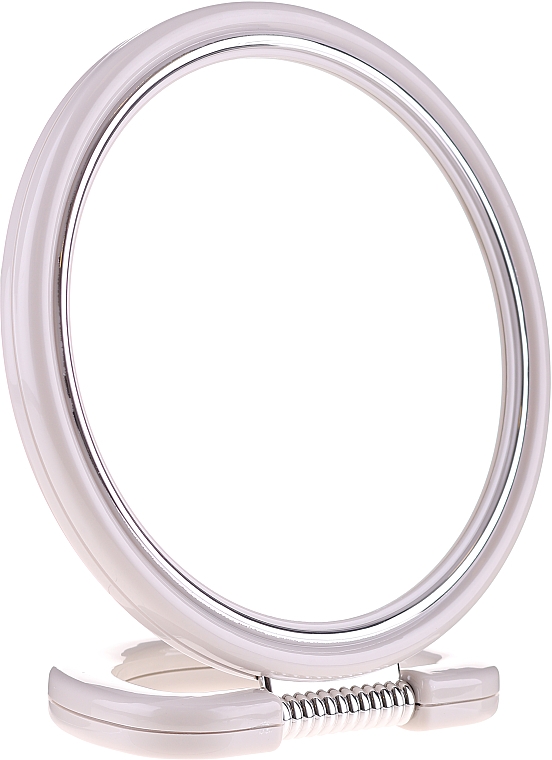 Дзеркало двобічне кругле 9509, на підставці, світло-сіре, 18,5 см - Donegal Mirror — фото N1