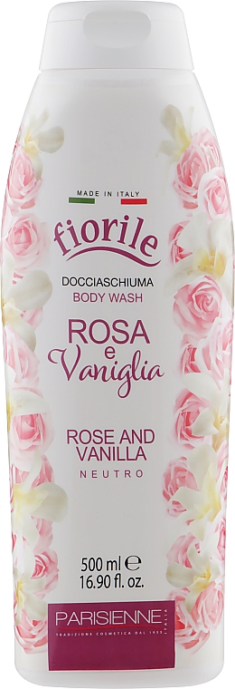 Гель для душу "Троянда і ваніль" - Parisienne Italia Fiorile Body Wash Rose And Vanilla