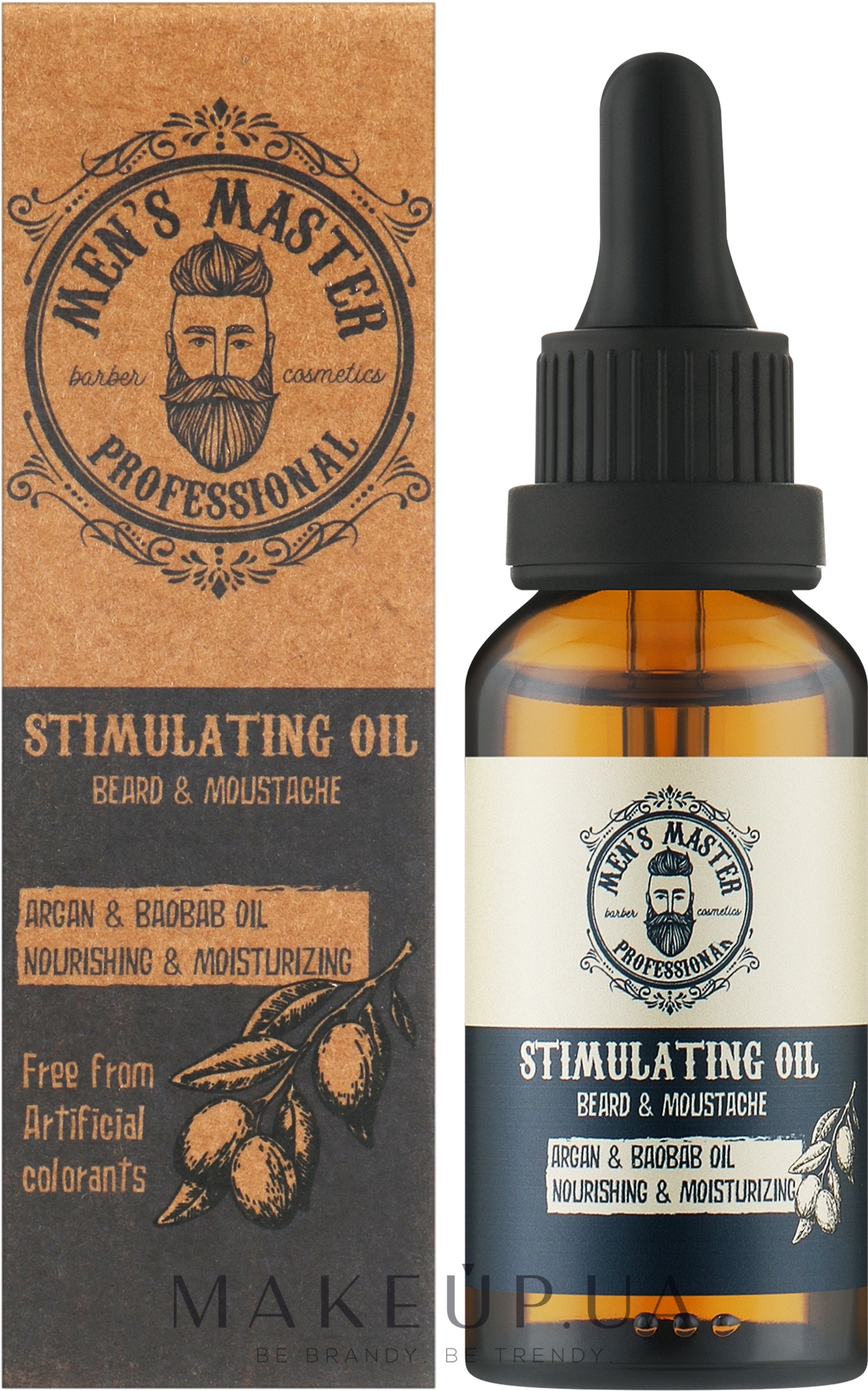 Стимулирующее масло для бороды и усов - Men's Master Stimulating Oil — фото 30ml