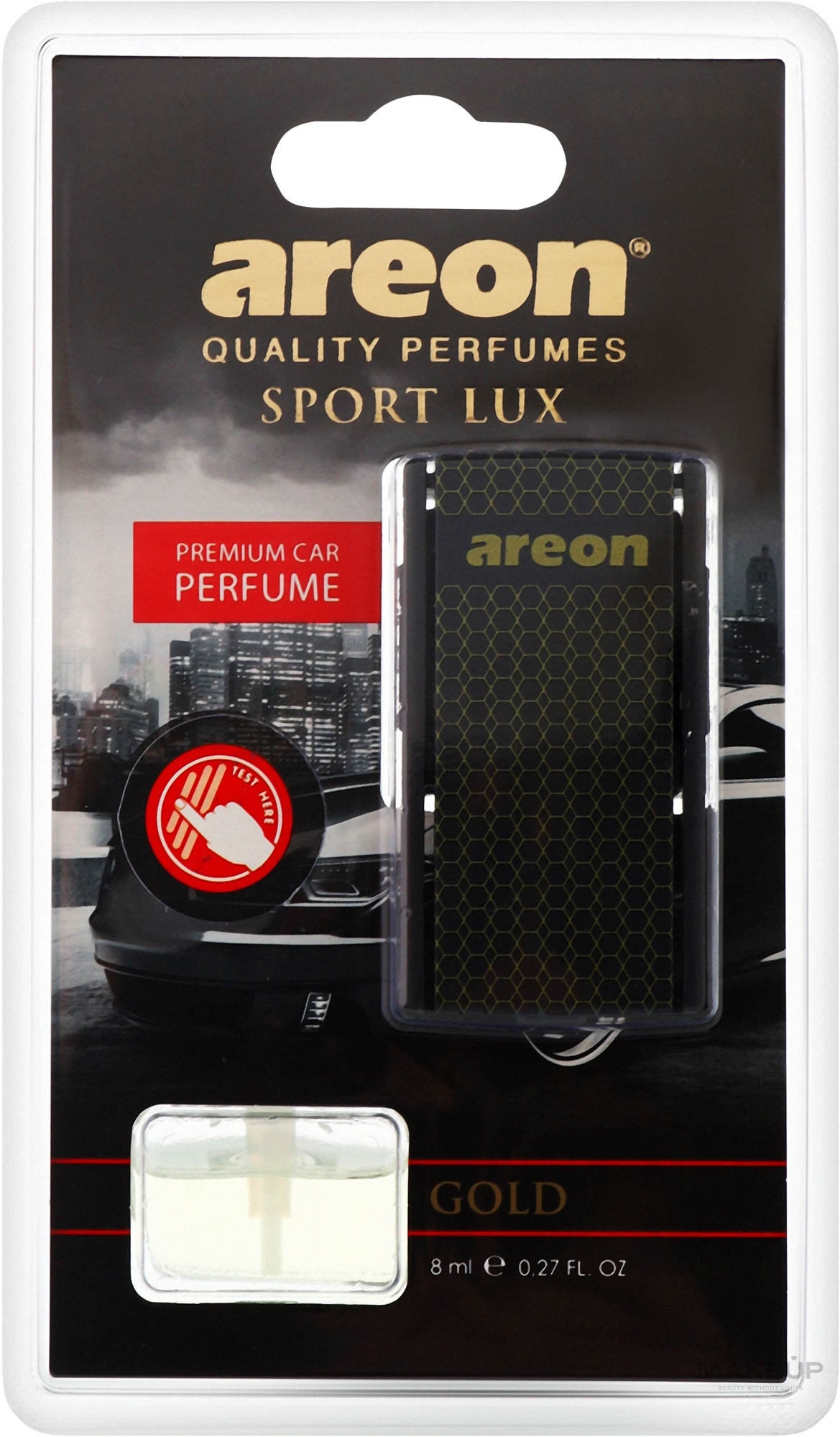 Ароматизатор повітря - Areon Car Blister Sport Lux Gold — фото 8ml