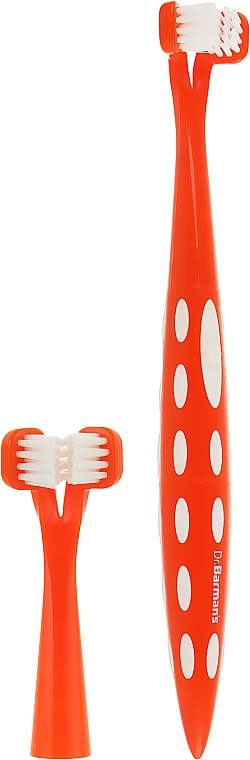 Звуковая зубная щетка, оранжевая - Dr. Barman's Duopower — фото N1