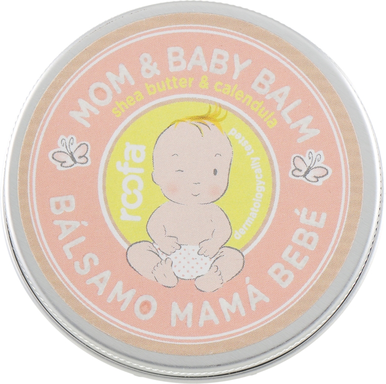 Бальзам для мами та дитини з календулою та олією ши для сухої шкіри, від розтяжок - Roofa Mom and Baby Balm — фото N1