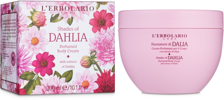 Ароматизированный крем для тела Георгин - L'erbolario Shades Of Dahlia Perfumed Body Cream — фото N1