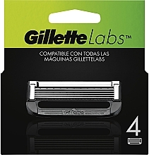 Сменные кассеты для бритья, 4 шт. - Gillette Labs — фото N1