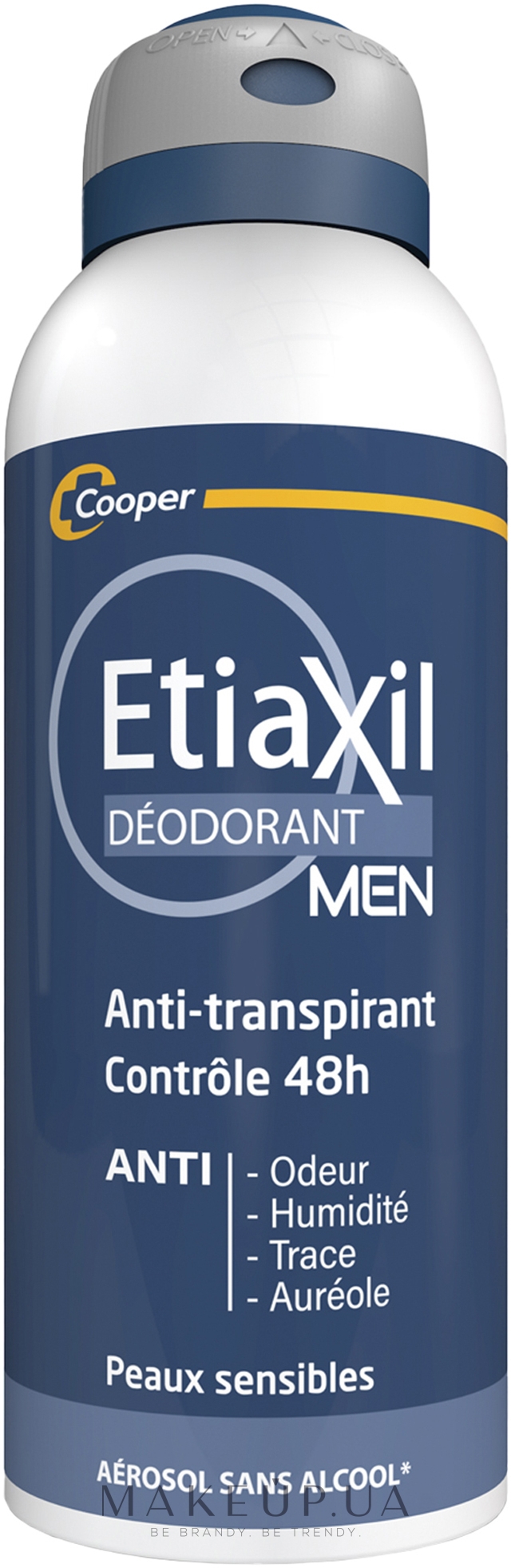 Антиперспірант-аерозоль, чоловічий - Etiaxil Men Antiperspirant Deodorant Protection 48H Aerosol — фото 150ml