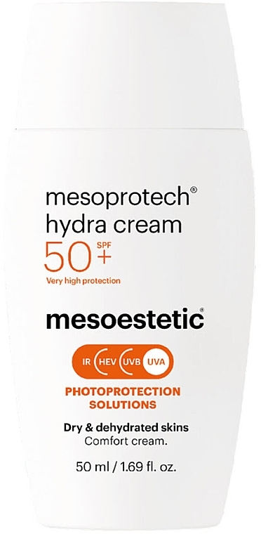 Увлажняющий солнцезащитный крем для лица - Mesoestetic Mesoprotech Hydra Cream SPF 50+ — фото N1