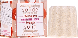 Твердий шампунь для сухого волосся - Lamazuna Solid Shampoo For Dry Hair Vanilla & Coconut Scent — фото N1