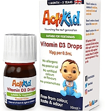 Духи, Парфюмерия, косметика Витамин D3 в каплях - ActiKid Vitamin D3 Drops