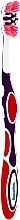 Парфумерія, косметика Зубна щітка, м'яка, фіолетова з червоним - Wellbee