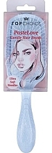 Щітка для волосся "Pastel Love", 64418, блакитна - Top Choice Gentle Hair Brush — фото N1