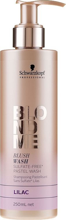 Безсульфатний зволожувальний шампунь, бузок - Schwarzkopf Professional Blond Me Blush Wash Lilac