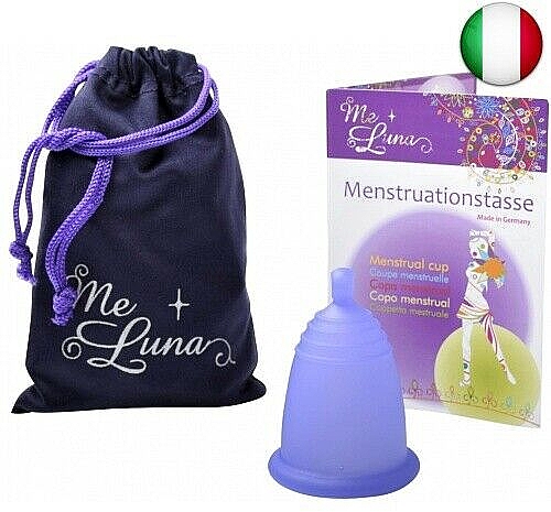 Менструальная чаша с шариком, размер L, темно-фиолетовая - MeLuna Sport Menstrual Cup Ball — фото N1